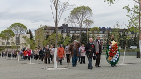В Индустриальном парке «Станкомаш» состоялся митинг, посвященный Дню Победы